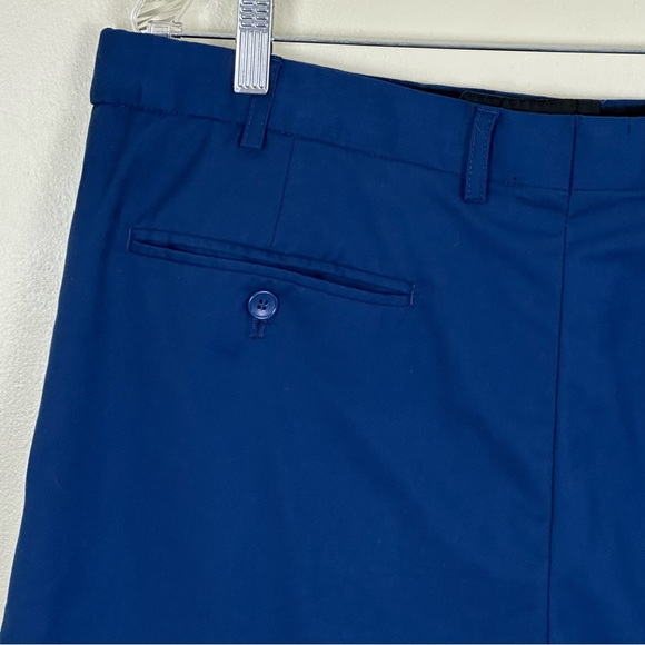BOCACCIO GOLF Men’s Pleated Front Deep Royal Blue Golf Shorts, Size 36 - Picture 10 of 13